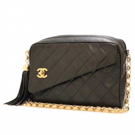 Sac Camera CHANEL matelassé noir 