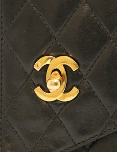 Sac Camera CHANEL matelassé noir