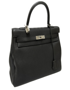 Sac HERMES Kelly 35 gris graphite