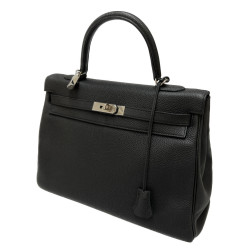 Sac HERMES Kelly 35 gris graphite