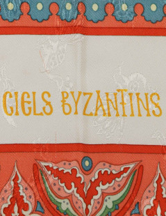 HERMES Ciels Byzantins silk square scarf