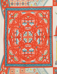 HERMES Ciels Byzantins silk square scarf