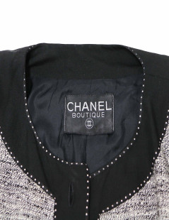 CHANEL grey suit Size 40 FR