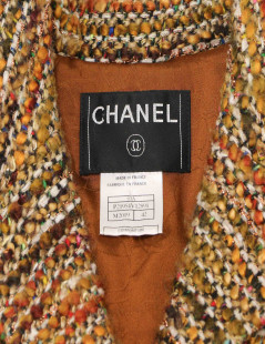 Veste T 42 CHANEL tweed fils d'or Aut 2003