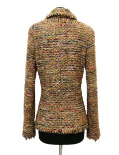 Veste T 42 CHANEL tweed fils d'or Aut 2003