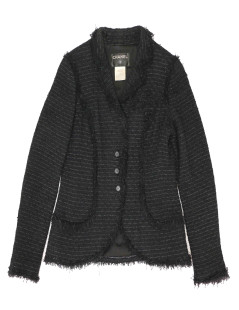 Veste T 42 CHNEL tweed noir