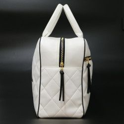 Sac Bowling CHANEL blanc voyage