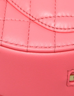 CHANEL pink heart bag