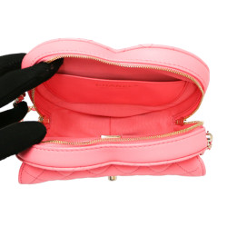 CHANEL pink heart bag