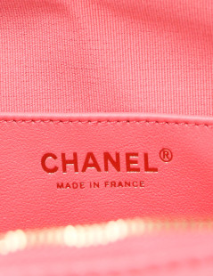 CHANEL pink heart bag