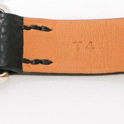 Bracelet HERMES cuir Epsom noir