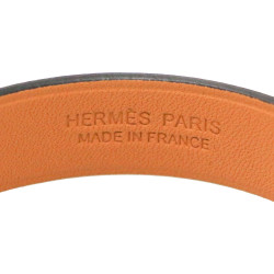 Bracelet HERMES cuir Epsom noir