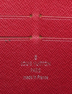 Compagnon LOUIS VUITTON cuir épi zippé