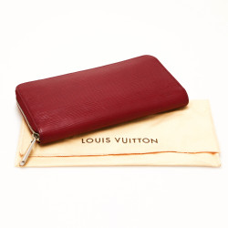 Compagnon LOUIS VUITTON cuir épi zippé