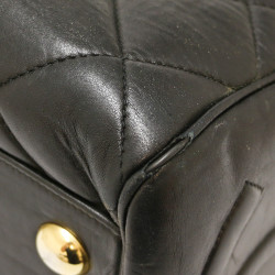 Cabas CHANEL cuir de veau noir Vintage