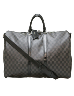 Sac Keepall 50 Bandoulière LOUIS VUITTON Damier graphite