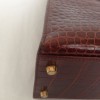 Kelly 32 sellier HERMÈS crocodile porosus caramel