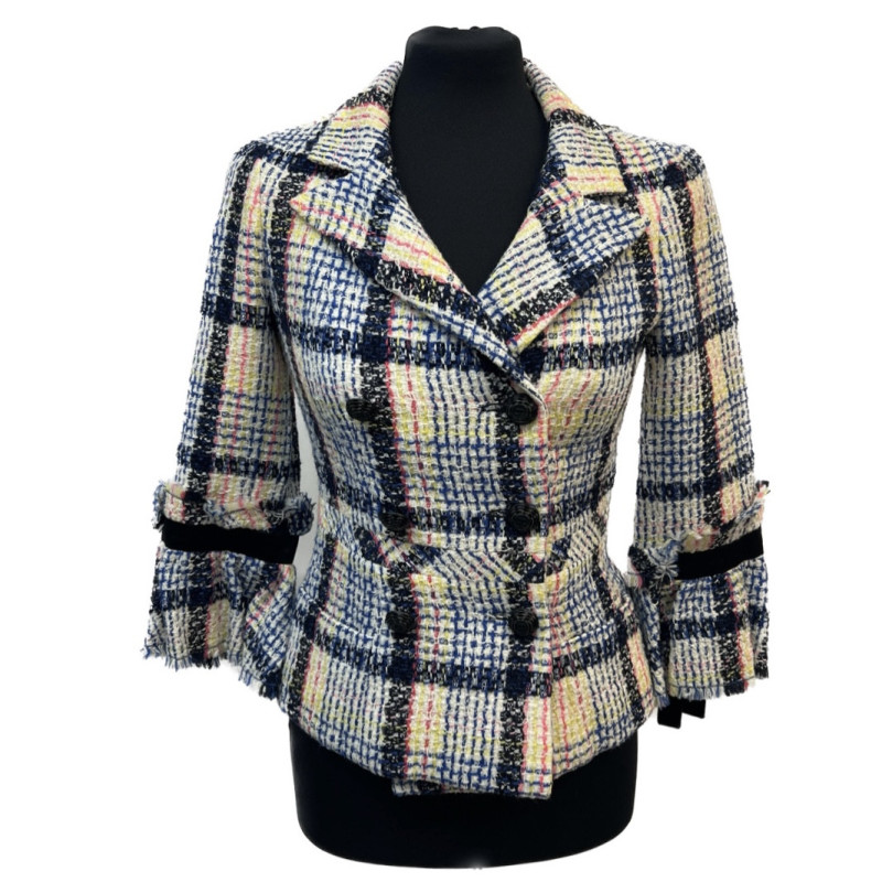 Veste CHANEL tweed multicolore