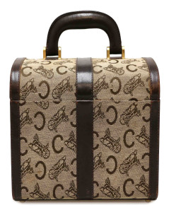 CELINE cotton canvas travel case