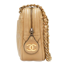 Sac caméra CHANEL beige