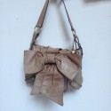 YVES SAINT LAURENT leather bag taupe