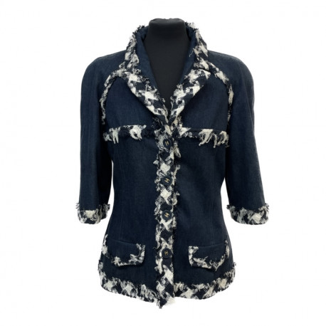 Veste en jean CHANEML bleue