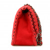 CHANEL red felted wool bag