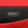 CHANEL red felted wool bag