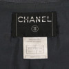 Veste T40 CHANEL cuir d'agneau bleu