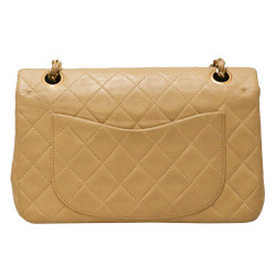 Timeless beige CHANEL cuir d'agneau