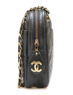 Sac camera CHANEL noir vintage