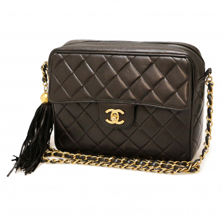 Sac CHANEL Camera vintage noir