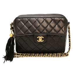 Sac CHANEL Camera vintage noir