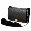 Manchon CHANEL sac cuir noir