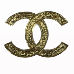 Broche CHANEL GM motifs léopard