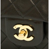 Sac CHANEL double rabat noir