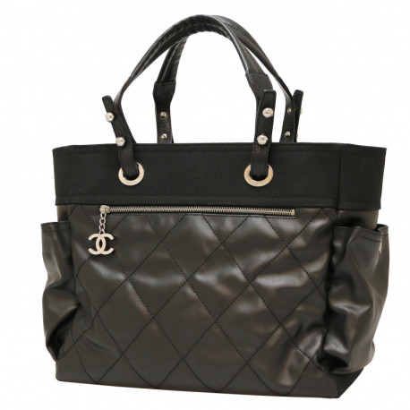 Cabas CHANEL toile noire