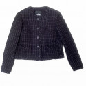 Veste T 48 CHANEL tweed violet