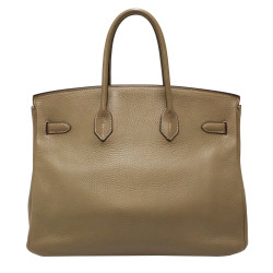 Birkin 35 HERMES taurillon étoupe