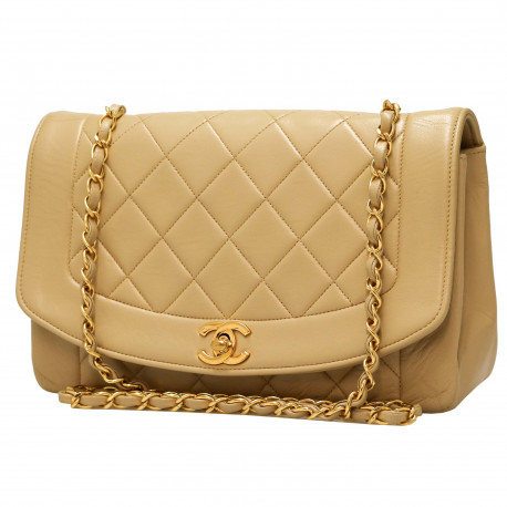 Sac Diana médium CHANEL beige