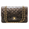 Sac Médium double flap CHANEL noir