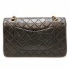 Sac Médium double flap CHANEL noir