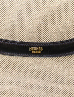 HERMES Constance bag canvas and leather