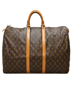 Keepall Monogram 55 LOUIS VUITTON marron