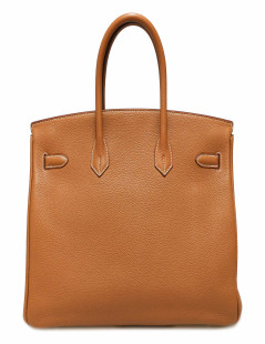 Birkin bag  Gold 35 HERMES Togo leather