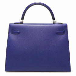 Sac Kelly II 32 HERMES Epsom sellier bleu electrique