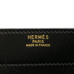 Sac à dépêches HERMES cuir box noir