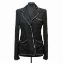 Veste CHANEL tweed noir T38