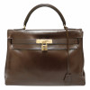 Kelly 32 HERMES box marron