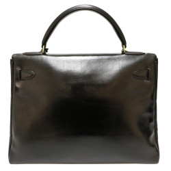 Kelly 32 HERMES box noir Vintage